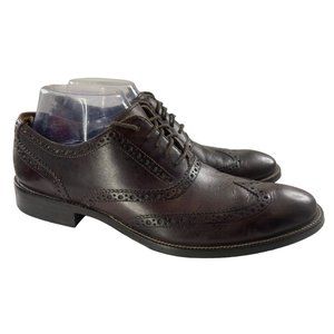 Cole Haan Men's Brown Leather Wingtip Oxford Dress Shoes Size 8.5M (C11960)